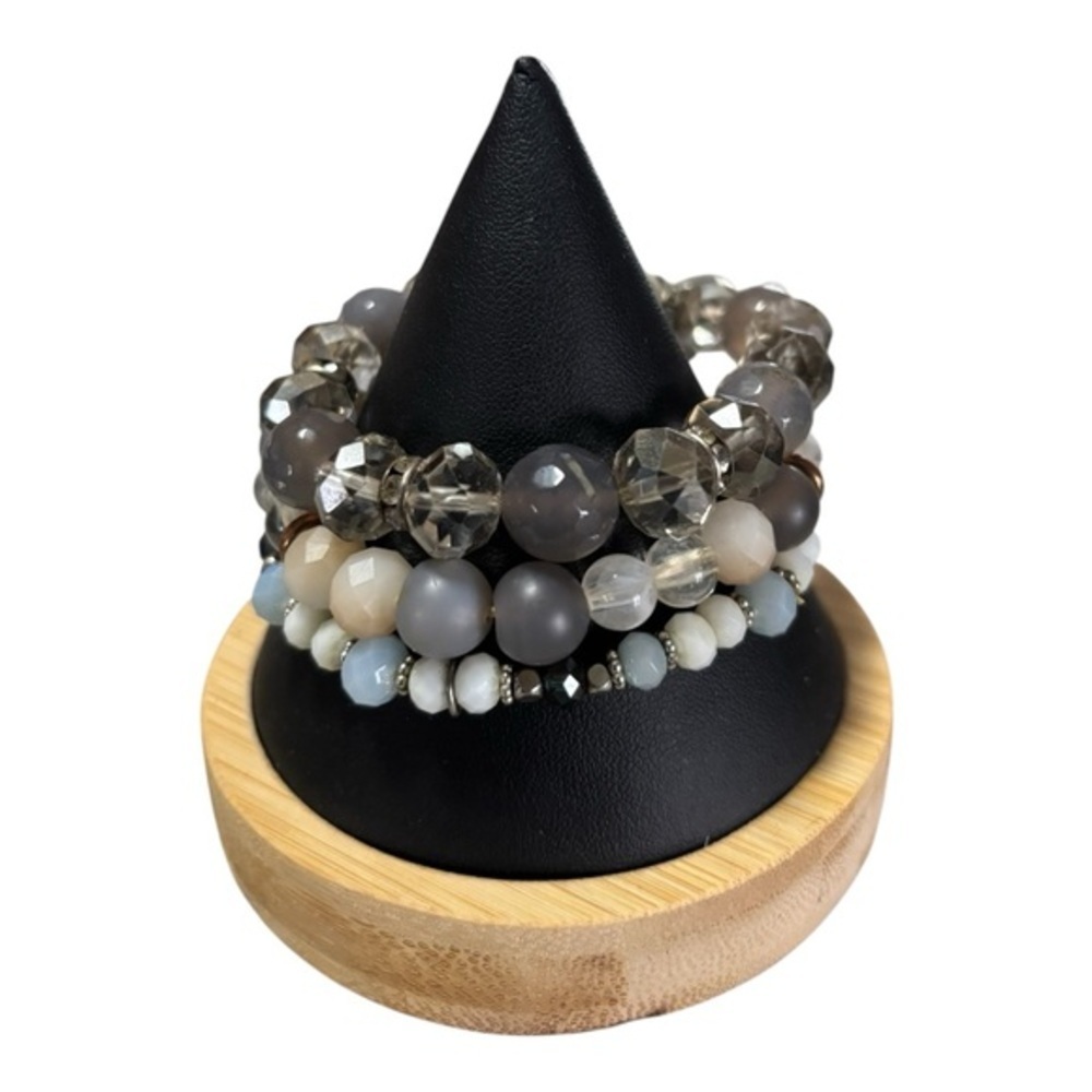 New Multi-Color Beaded Bracelet Set of Three